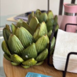Green Artichoke Candle Holder